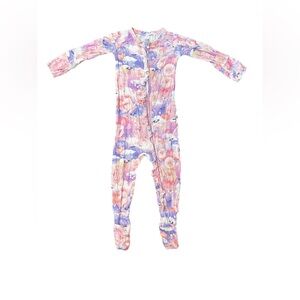 Floral Kids One Piece Footie